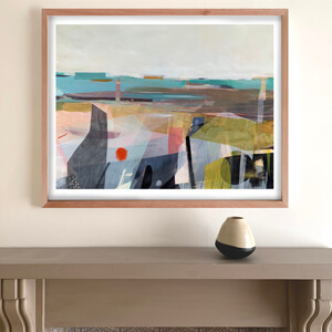 Abstract landscape and seascape prints and paintings by Louise Body