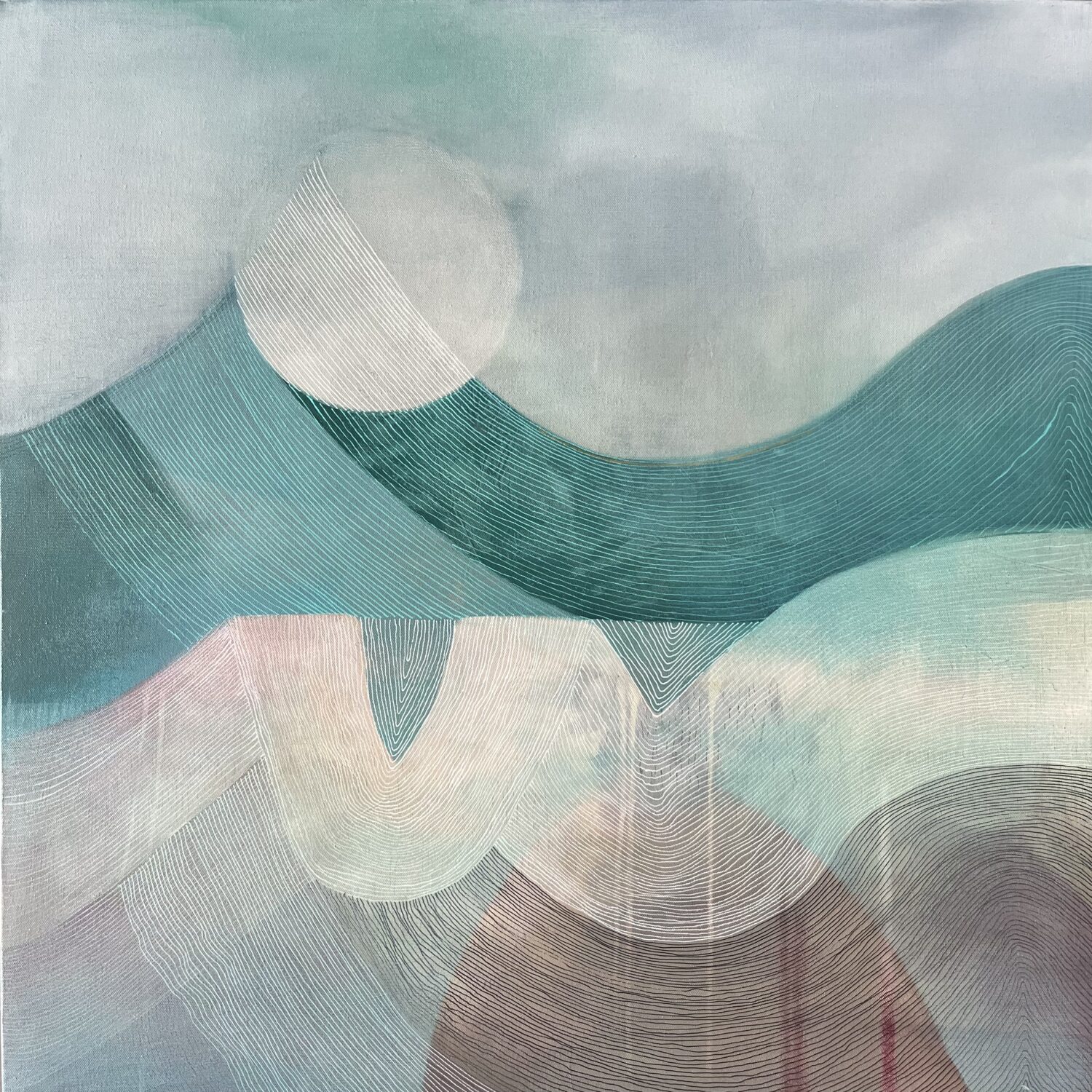 Falling Forwards 80x80cm