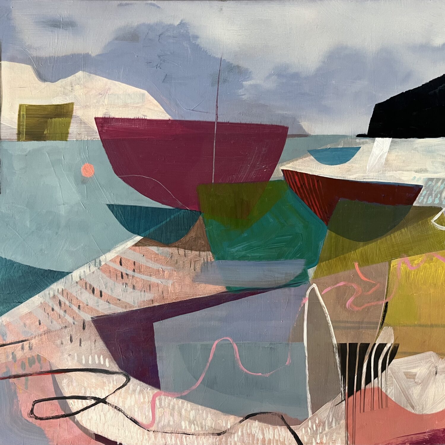 Waiting for something to happen 70x60cm