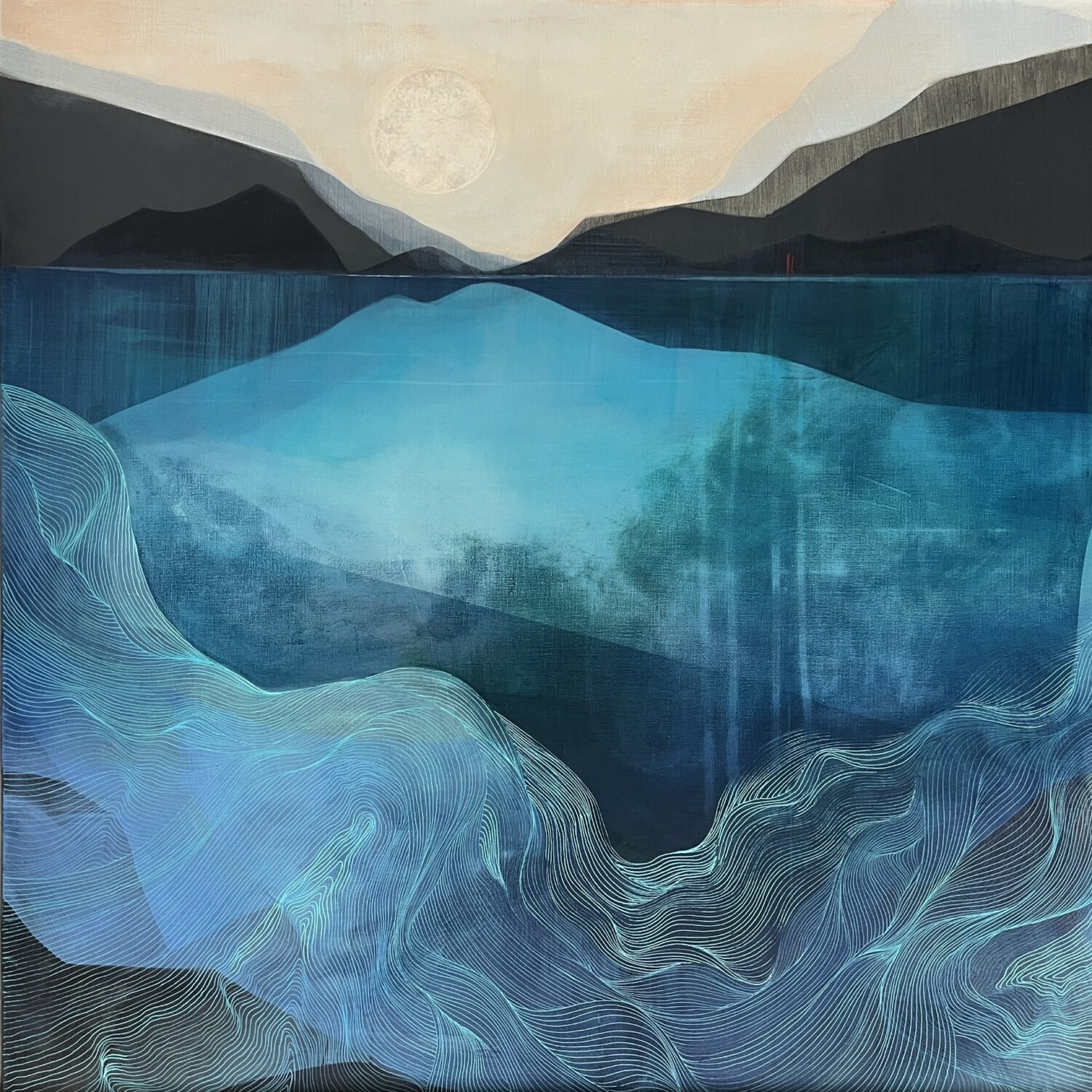 Winter Bloom 100 x 100cm